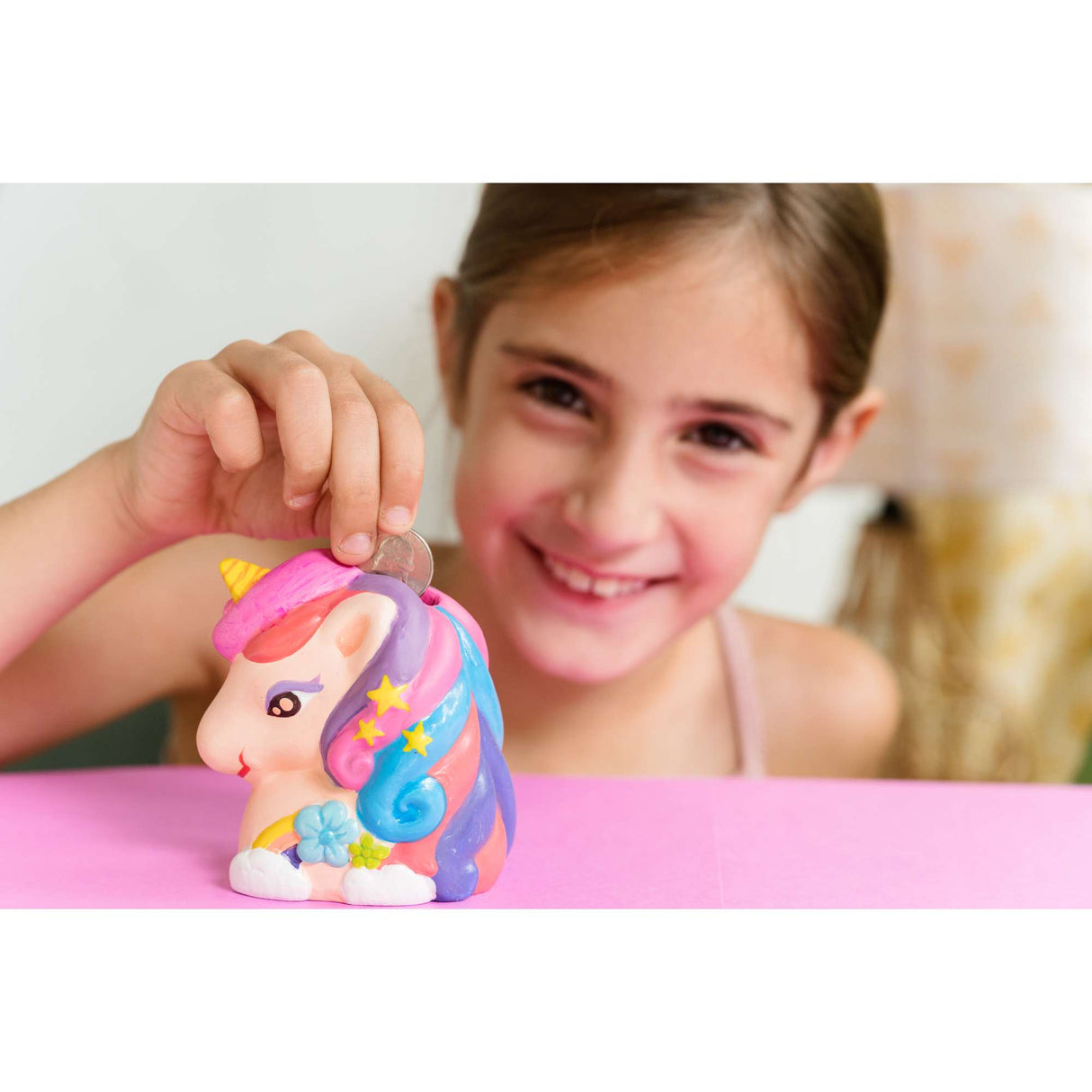 KidzMaker - Paint Your Own Mini Glitter Unicorn Bank