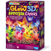 Kidzmaker - Glow 3D Butterfly Canvas