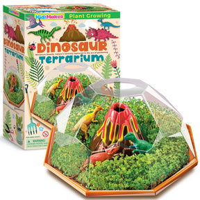4M Dinosaur Terrarium Kit - Mini Greenhouse Toy, Dinosaur Toys for Boys & Girls