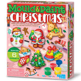 Mould and Paint Christmas 6pc Festive DIY Magnets Set 4M Craft Kit