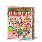 Mould and Paint Christmas 6pc Festive DIY Magnets Set 4M Craft Kit