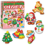 Mould and Paint Christmas 6pc Festive DIY Magnets Set 4M Craft Kit