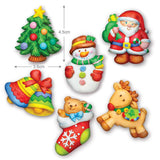 Mould and Paint Christmas 6pc Festive DIY Magnets Set 4M Craft Kit