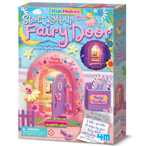 4M Starlit Light Up Fairy Door KidzMaker DIY Craft Kit Bigjigs Toys