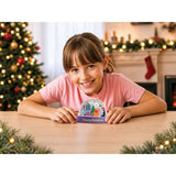 4M Glitter Snow Domes Christmas - 3pc DIY Snowglobe Set, Kids Snow Globe Kit