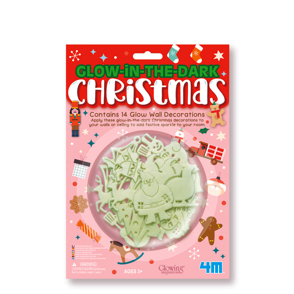 Glow in the Dark Christmas Kids Ceiling Stickers Pack of 14