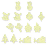 Glow in the Dark Christmas Kids Ceiling Stickers Pack of 14