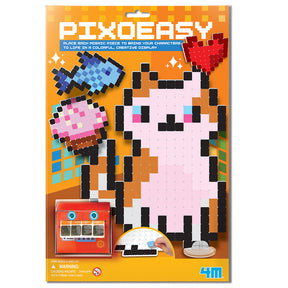 4M Pixoeasy Cat-Pixel Art Making Kit for Kids with Mosaic Pieces & Display Stand