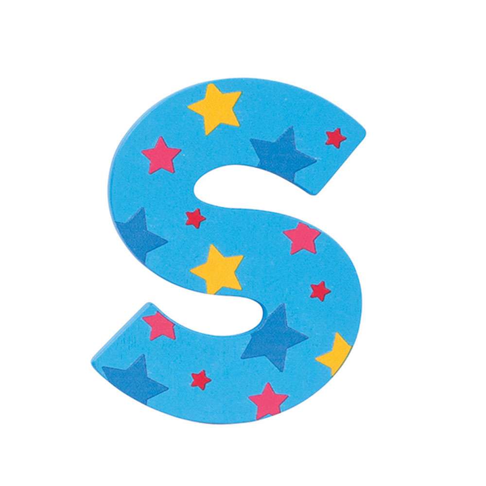 Star Letter S | Decorative Wooden Letters | Bigjigs Toys