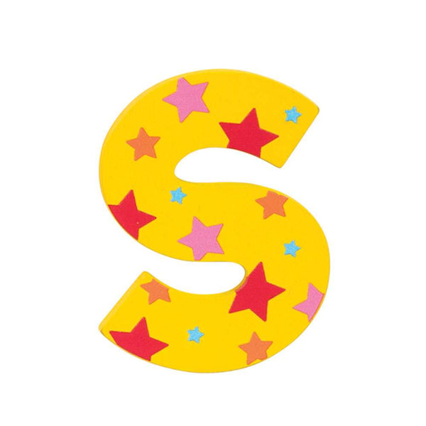 Star Letter S | Decorative Wooden Letters | Bigjigs Toys