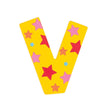Star Letter V (One Supplied)