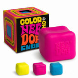 NeeDoh Color Change Cube Classic Groovy Squishy Stress Relief Fidget Toy