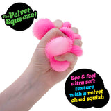 NeeDoh Fuzzball Flower Power Velvet Squeeze Groovy Sensory Fidget Toy