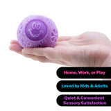 NeeDoh Fuzzball Flower Power Velvet Squeeze Groovy Sensory Fidget Toy