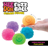 NeeDoh Fuzzball Flower Power Velvet Squeeze Groovy Sensory Fidget Toy