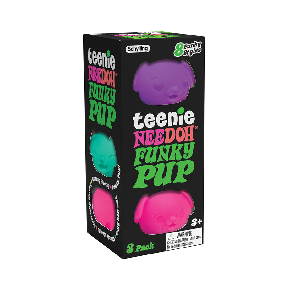Teenie Nee-Doh Funky Pups (set of 3 Teenie Nee-Doh Funky Pups (set of 3
