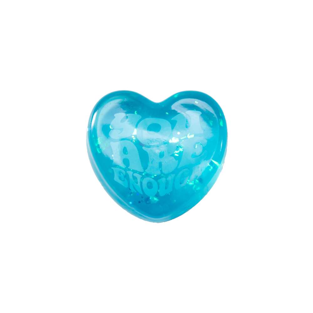 NeeDoh Good Vibes Only Super Solid Squish Heart Shaped Fidget Toy