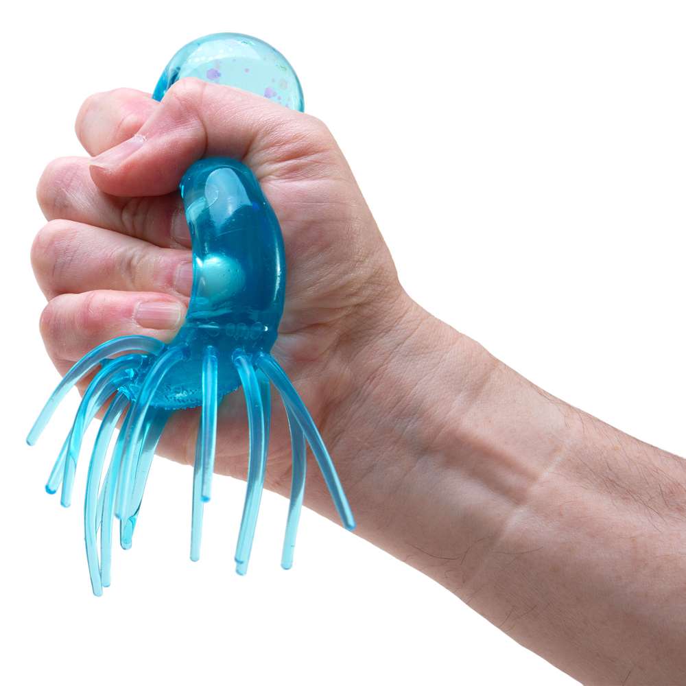 NeeDoh Jelly Squish Squeezy Stretchy Jellyfish Fidget Toy