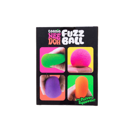 NeeDoh Teenie Fuzz Ball Multipack - Small Fuzzy Stress Ball Toys, Sensory Packs