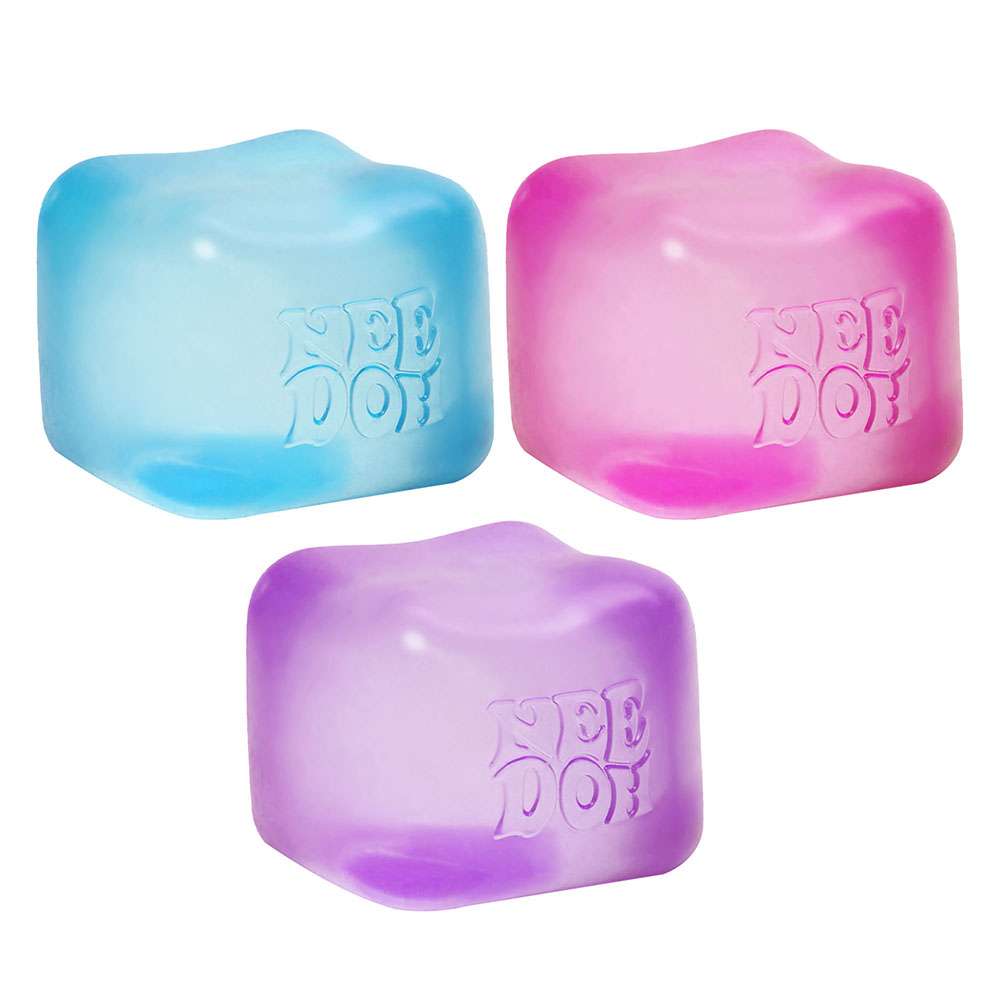 NeeDoh Nice Cube Super Solid Squish Stress Relieving Fidget Toy