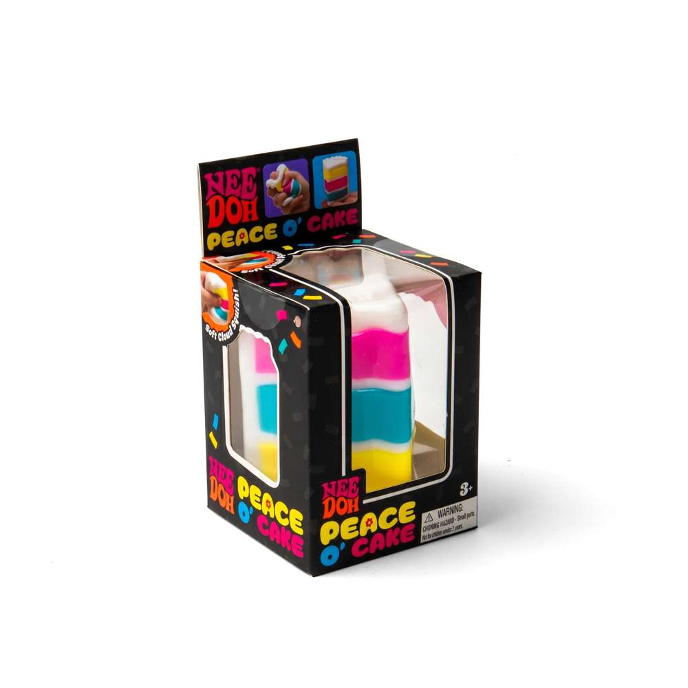 NeeDoh Peace O' Cake Stress Relieving Sensory Squishy Fidget Toy