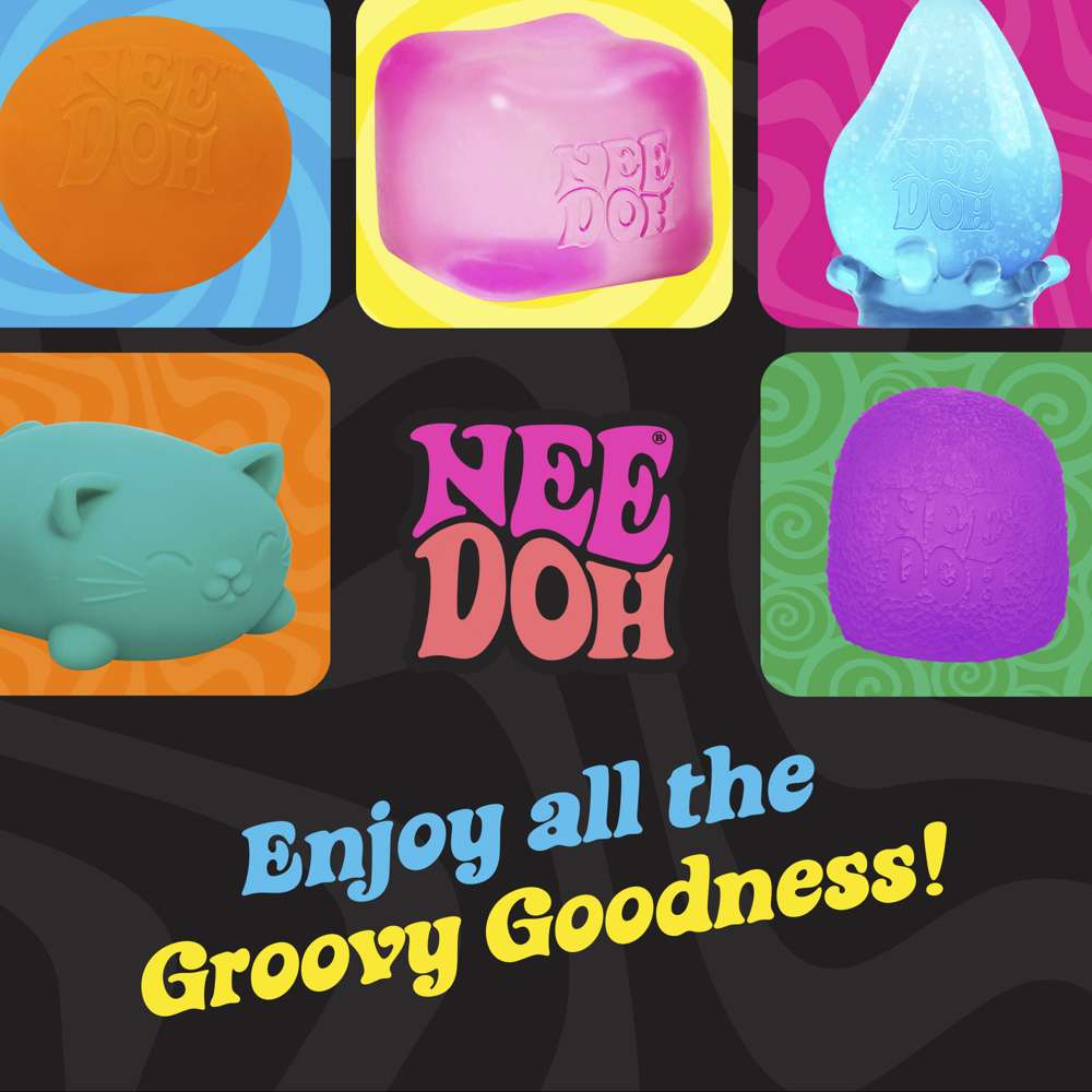 NeeDoh Sploot Splat Super Solid Squish Stretchy Sensory Fidget Toy