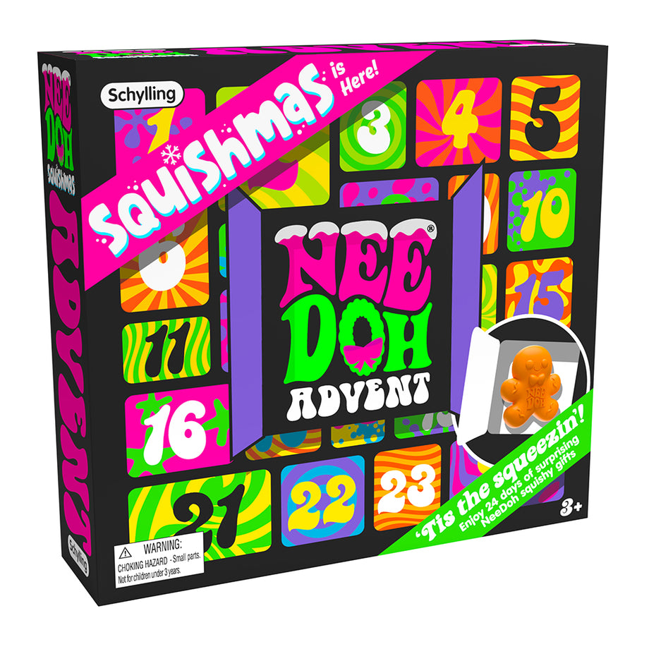 スクイーズ ニードー NeeDoh Squishmas アドベントカレンダー Amazon.co.jp: Schylling NeeDoh Squishmas アドベント