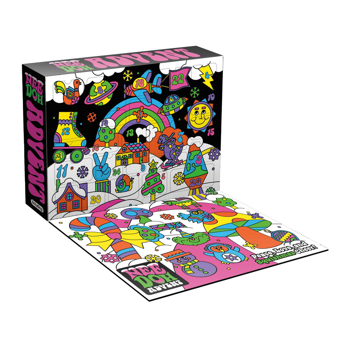 NeeDoh Advent Calendar Fidget Toy with 24 Surprise Squishies
