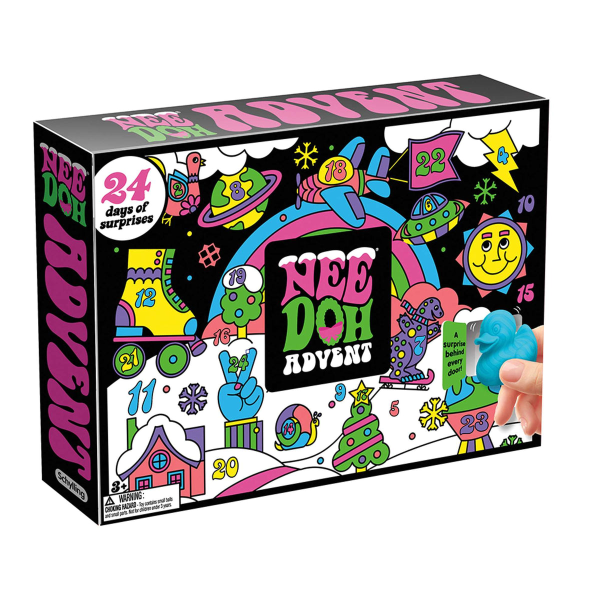 NeeDoh Advent Calendar Fidget Toy with 24 Surprise Squishies