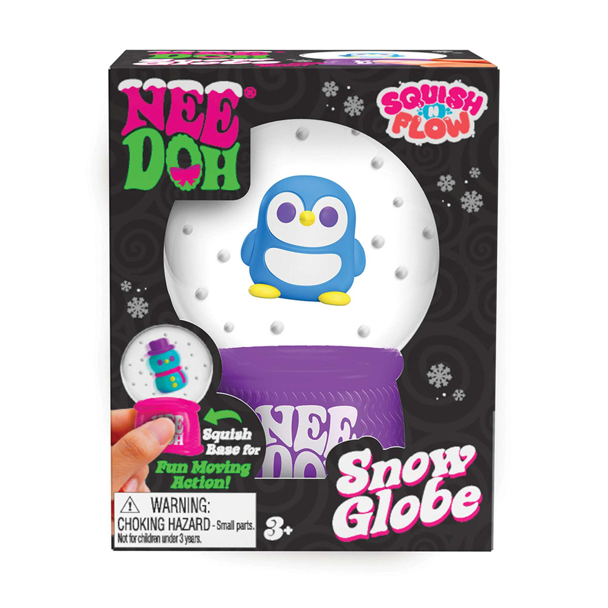 NeeDoh Christmas Snow Globe Fidget Toy For Kids
