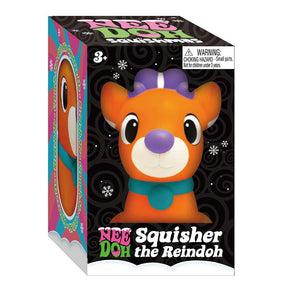 NeeDoh Squisher the Reindoh - Squishy Reindeer Christmas Fidget Toy for Kids