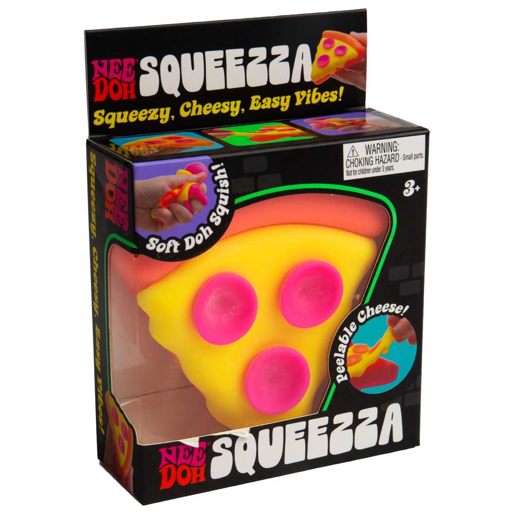 NeeDoh Squeezza Classic Groovy Pizza Shaped Sensory Toy Squishy