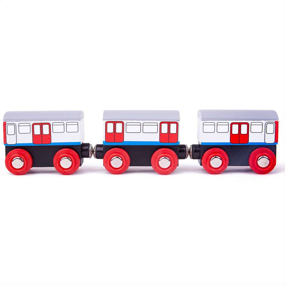 Tidlo London Underground Train | Wooden Trains | Bigjigs Toys