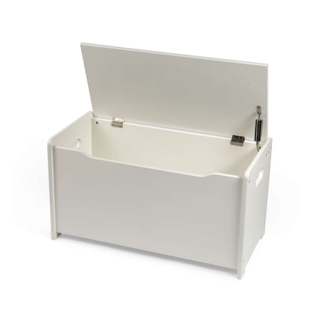 Tidlo White Toy Chest - Storage Box with Soft-Close Lid, Wooden Chests for Toys