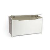 Tidlo White Toy Chest - Storage Box with Soft-Close Lid, Wooden Chests for Toys