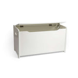 Tidlo White Toy Chest - Storage Box with Soft-Close Lid, Wooden Chests for Toys