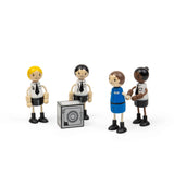 Tidlo Police Officer & Prisoner Dolls- Wooden Doll Set For Kids