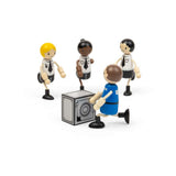 Tidlo Police Officer & Prisoner Dolls- Wooden Doll Set For Kids