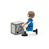 Tidlo Police Officer & Prisoner Dolls- Wooden Doll Set For Kids