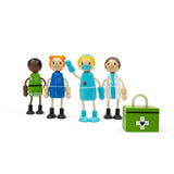 Tidlo Medic Dolls- Wooden Doll Set for Kids