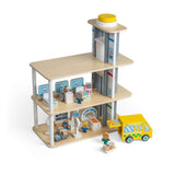 Tidlo Playtime Hospital-Children's Roleplay Toys, Kids' Wooden Pretend Play Sets