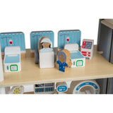 Tidlo Playtime Hospital-Children's Roleplay Toys, Kids' Wooden Pretend Play Sets
