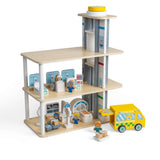 Tidlo Playtime Hospital-Children's Roleplay Toys, Kids' Wooden Pretend Play Sets