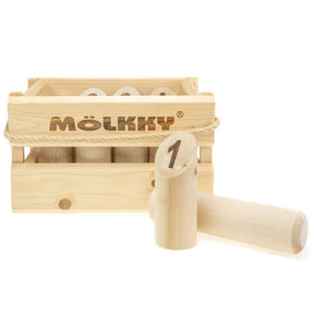 Tactic Mölkky Original- Wooden Molkky Garden Game for Kids, Outdoor Play Set