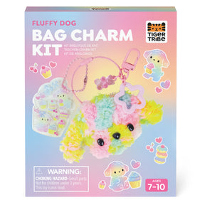 Bag Charm Kit - Fluffy Dog - Damaged Box