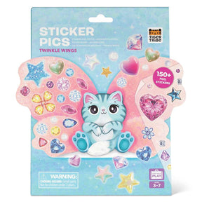 Tiger Tribe Sticker Pics Twinkle Wings- Kids Crafts with Stickers & Animal Cards