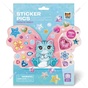 Tiger Tribe Sticker Pics Twinkle Wings- Kids Crafts with Stickers & Animal Cards