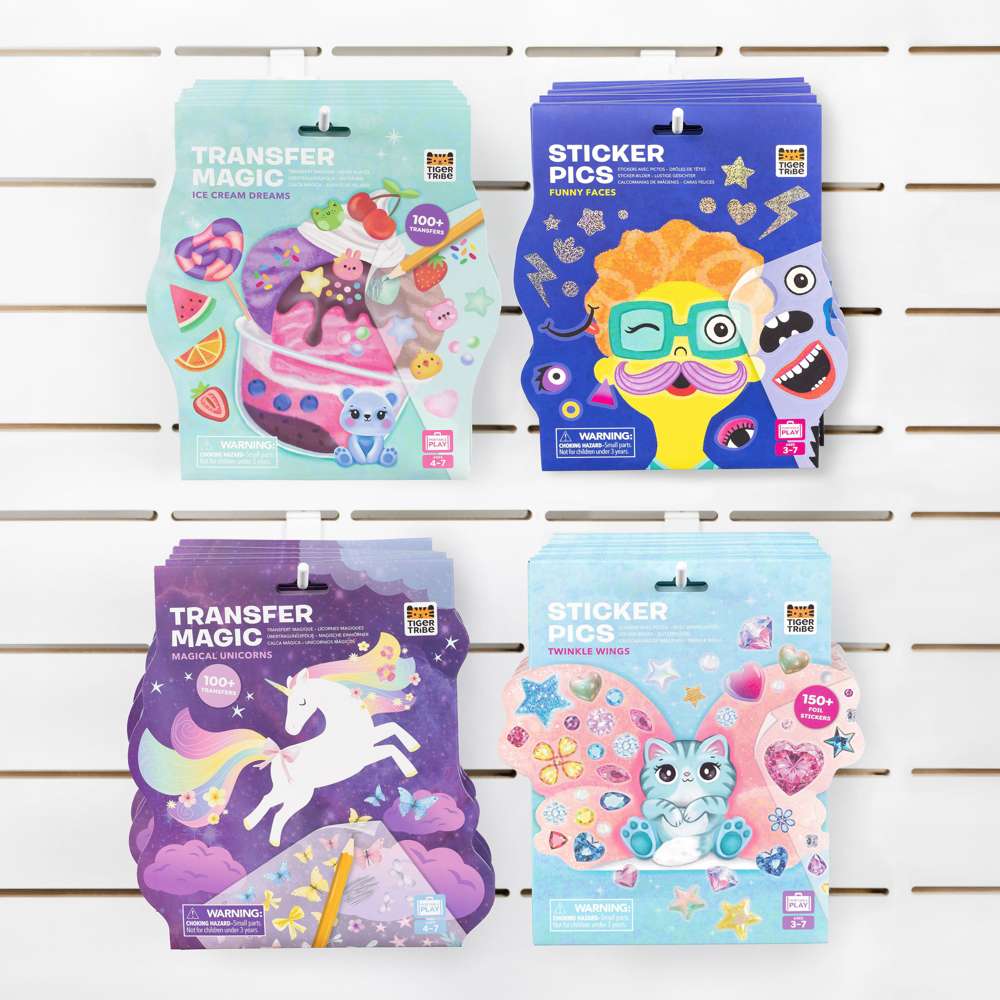 Tiger Tribe Transfer Magic Ice Cream Dreams- Kids Transfer Art & Card Making Kit