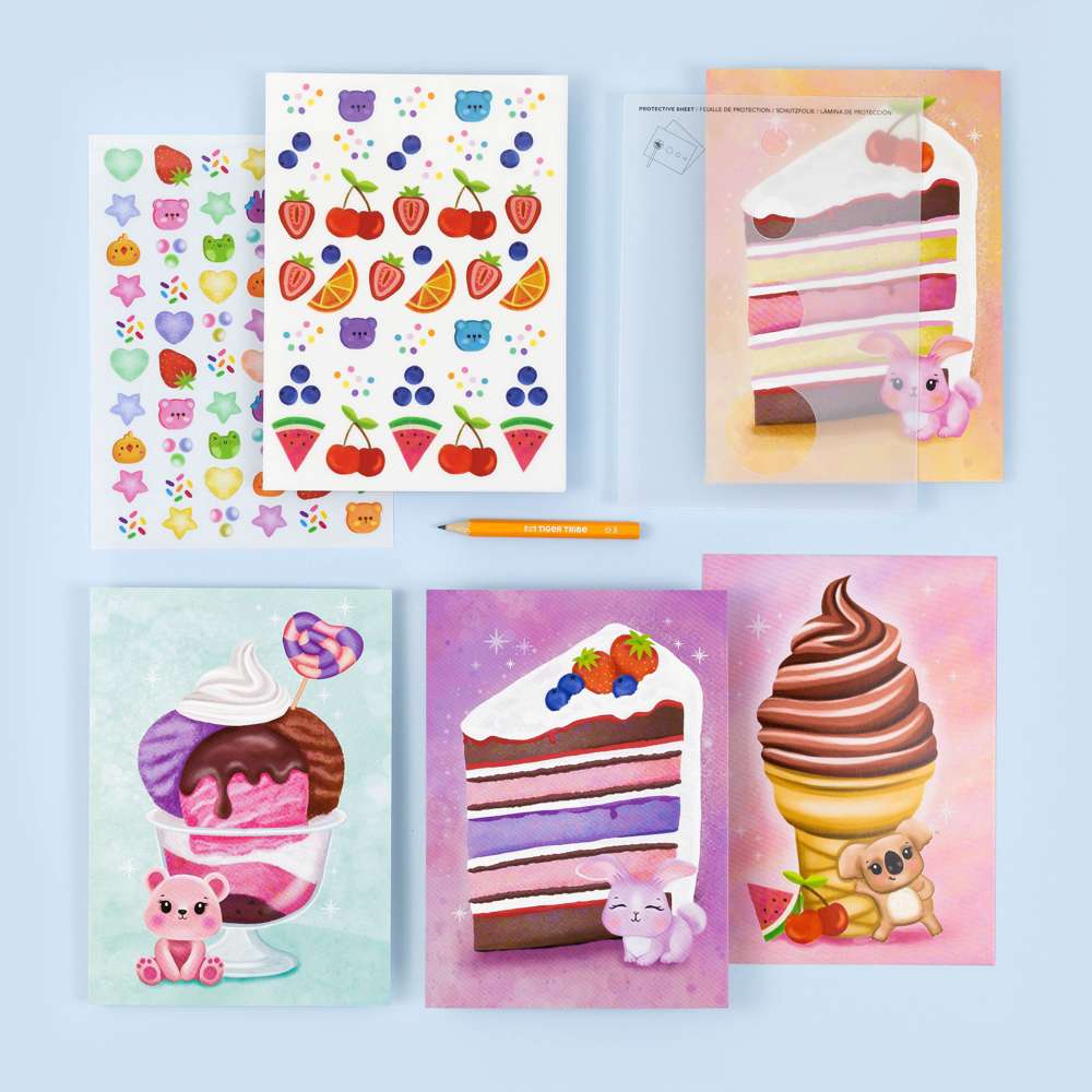 Tiger Tribe Transfer Magic Ice Cream Dreams- Kids Transfer Art & Card Making Kit