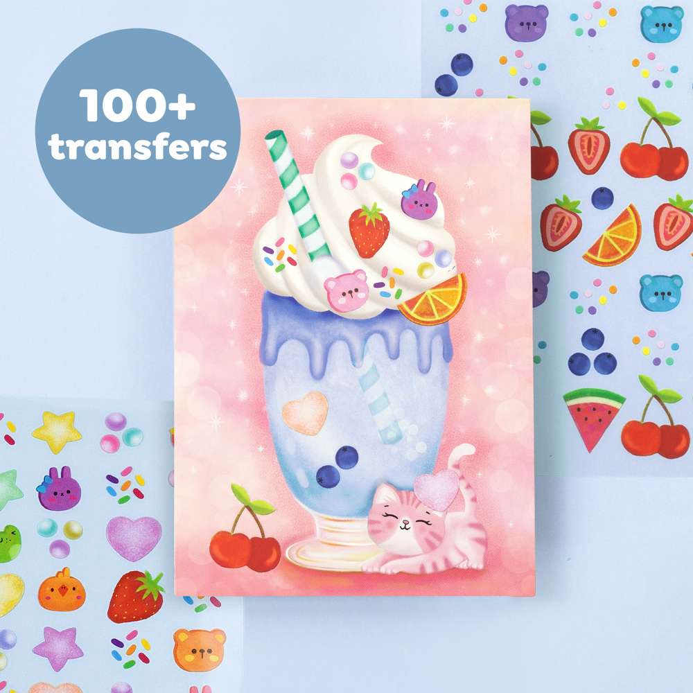Tiger Tribe Transfer Magic Ice Cream Dreams- Kids Transfer Art & Card Making Kit